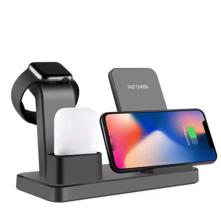 Incarcator Wireless 3‑in‑1 pliabil Dimensiuni Iphone, Compatibilitate Universala