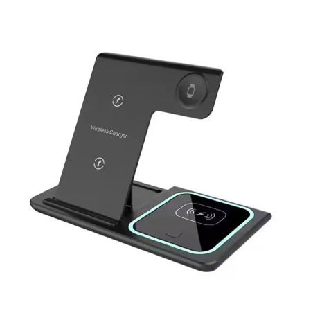 Incarcator Wireless 3‑in‑1 – Fast Charger 15 W, Compatibilitate Universala cu Apple